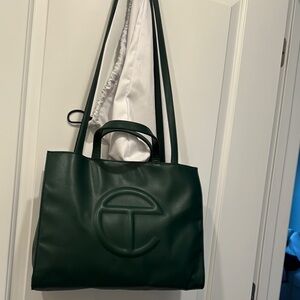 Telfar Green Shopping Bag